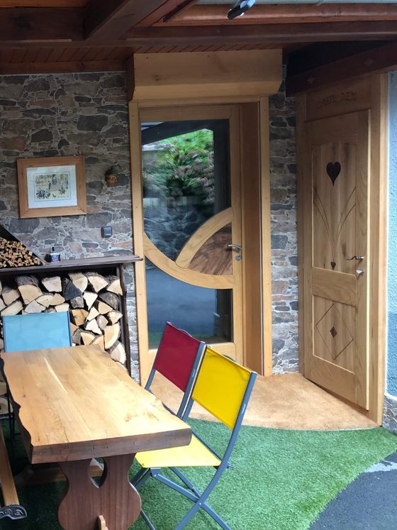 Porte en bois.